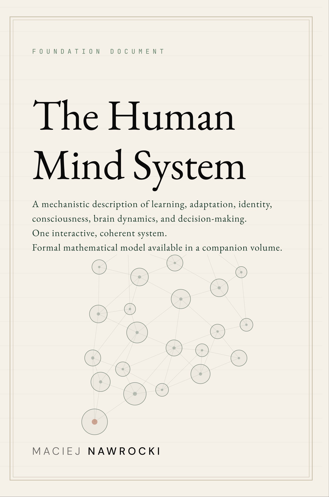 The Human Mind System — book cover by Maciej Nawrocki